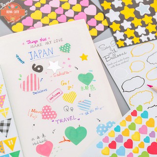 Sticker dán cute🌜SAO-TIM🌛 ngộ nghĩnh dễ thương