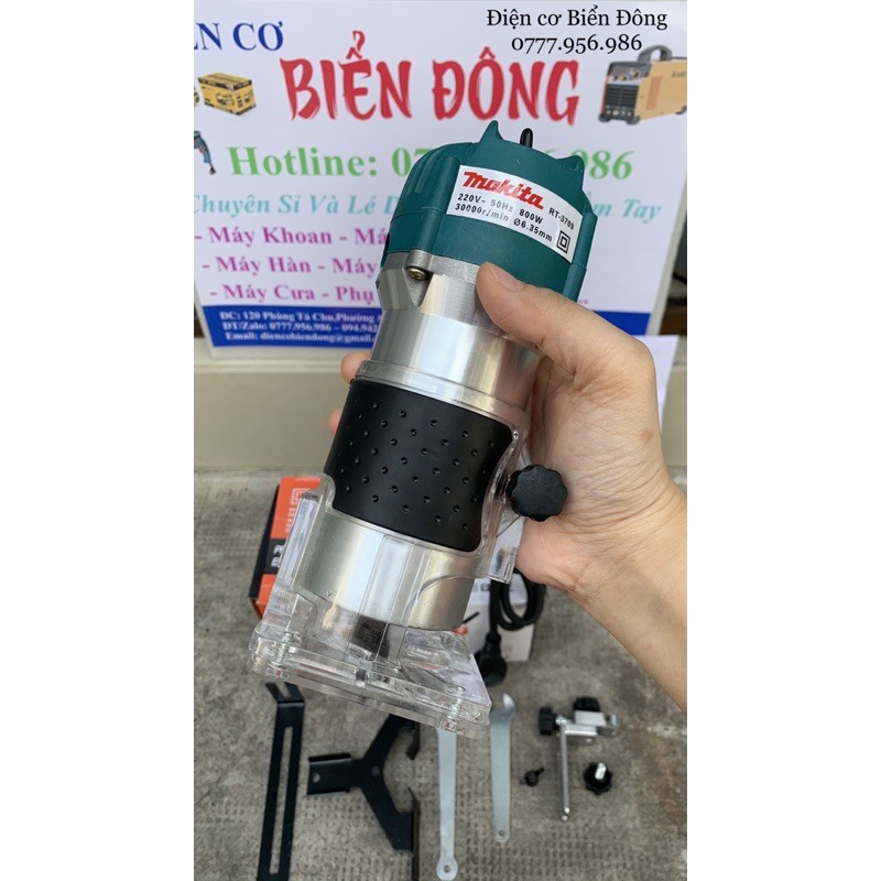 Máy phay gỗ 🥑 FREESHIP 🥑 Máy Phay Gỗ MAKITA 6mm RT3709 máy soi THÁI LAN thiết kế nhỏ gọn soi mộng gỗ, phay gỗ, tạo rãnh