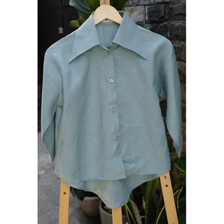 Áo sơ mi oversize chất liệu Linen