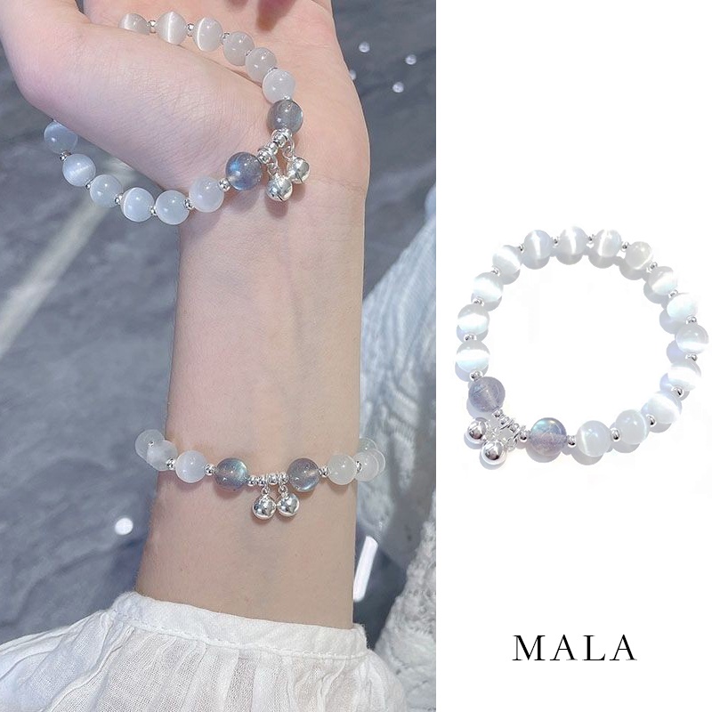 Vòng Tay MAYEBE LAVEND Chuỗi Hạt Đá Opal Dễ Thương Cho Nữ