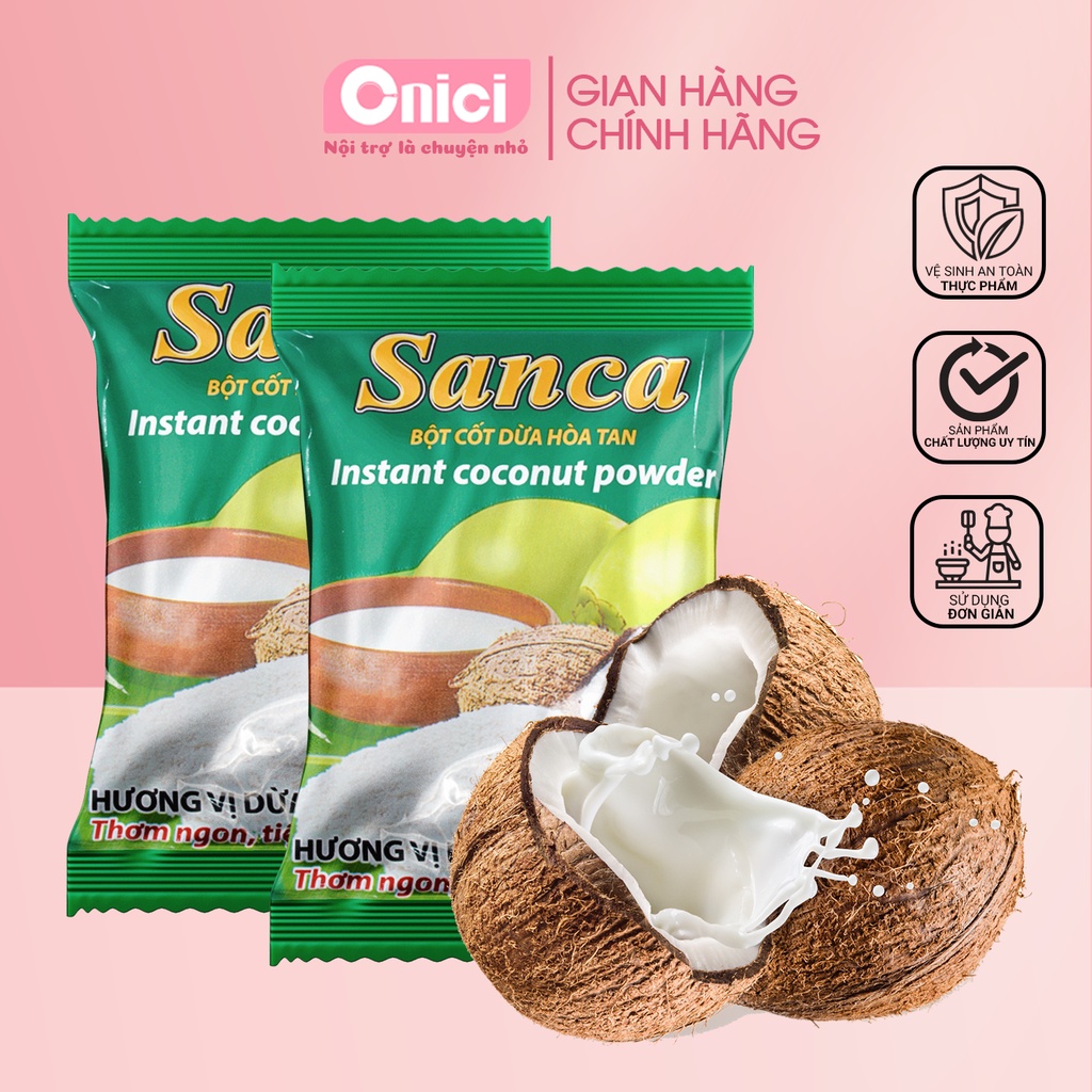 Bột cốt dừa hòa tan Sanca gói 50g BẾP CỦA MẸ ONICI