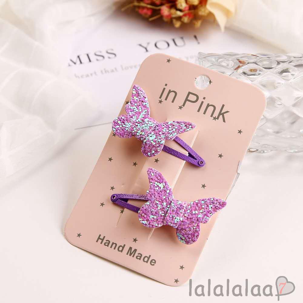 Kẹp tóc nơ đính kim sa lấp lánh