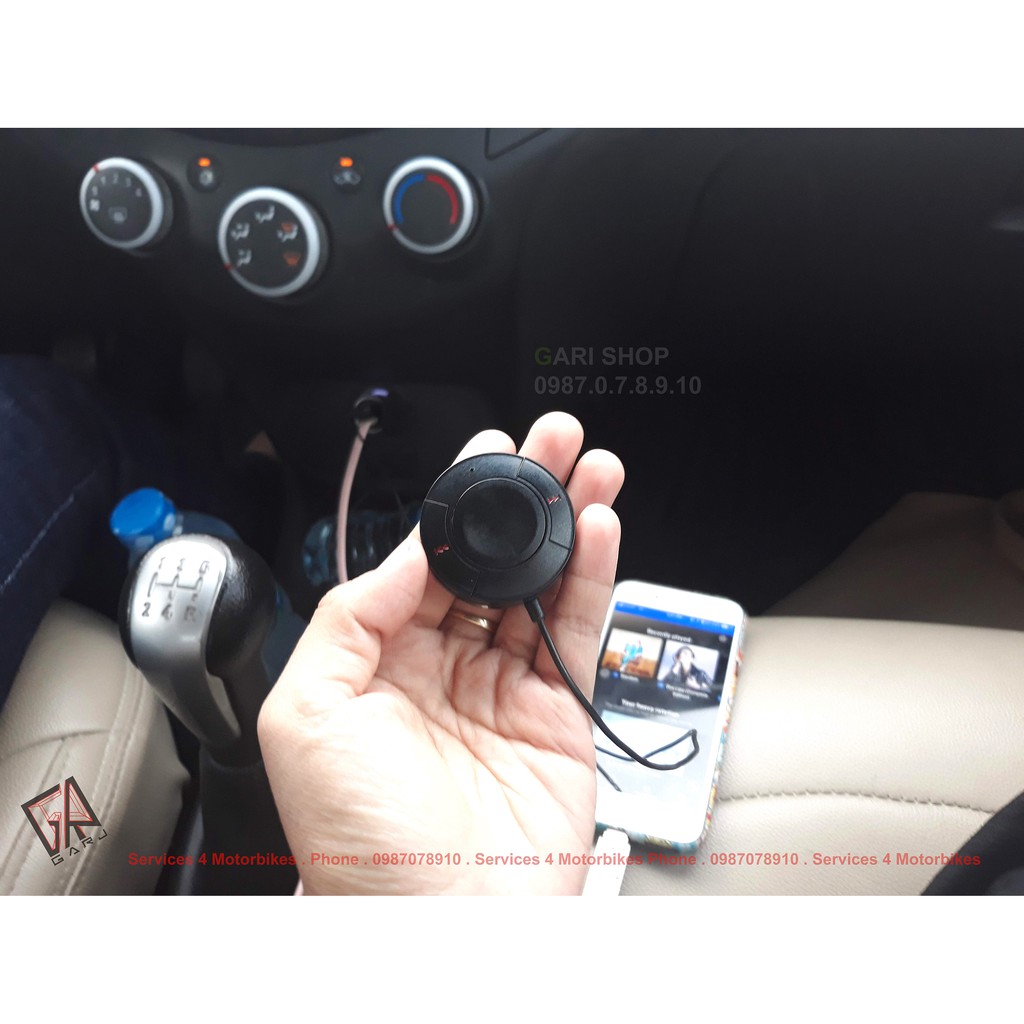 Thiết bị giúp KẾT NỐI BLUETOOTH VỚI HỆ THỐNG LOA  trên Ô TÔ qua cổng AUX