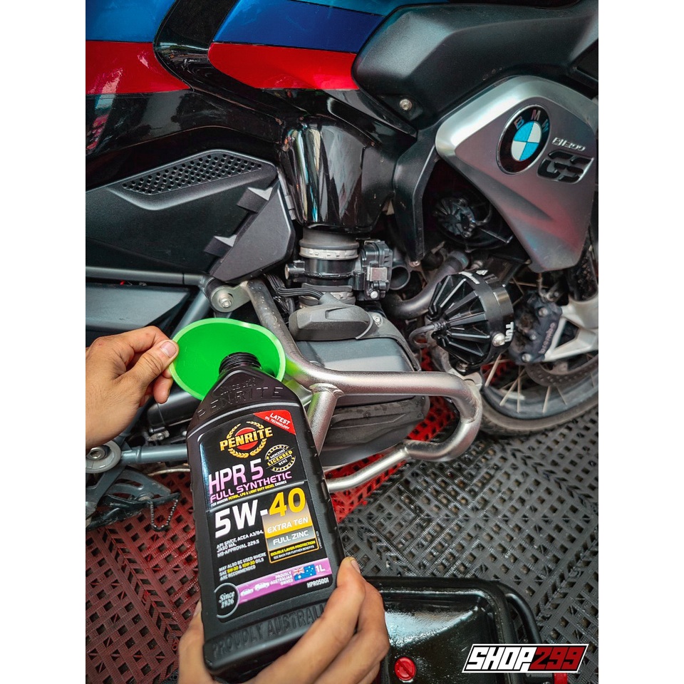 Nhớt Penrite HPR 5 5W40 Full Synthetic Chuyên Dùng Cho BMW R1250GS/GSA, BMW S1000R/RR, VESPA tiêu chuẩn API SP, A5/B5
