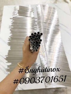 HCM - Hàng siêu đẹp và nặng -Ống hút inox 304 đủ loại, cọ rửa, túi vải