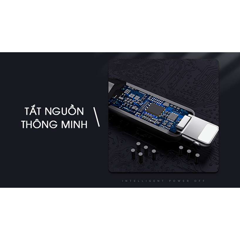 Cáp sạc nhanh cho iphone&gt;tyce-c 123i tự ngắt chính hãng remax