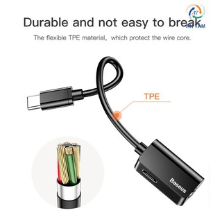 Cáp chuyển Type-C sang Audio 3.5mm + Type-C - Hiệu Baseus L40