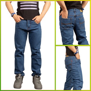Quần jean nam ống suông vải đẹp chỉ may chắc chắn TS63 Tronshop