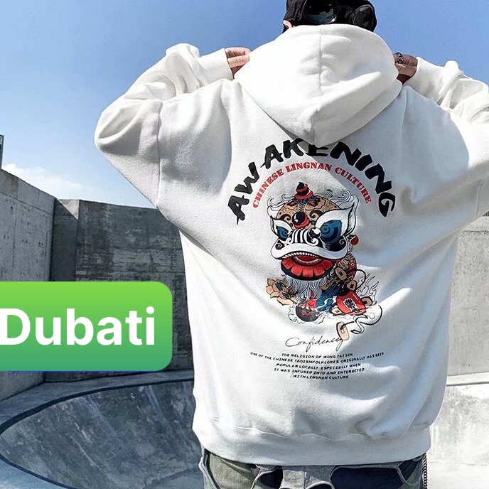 ÁO KHOÁC HOODIE KÌ LÂN CHẤT NỈ DÀY DẶN NAM NỮ UNISEX PHONG CÁCH NHẬT BẢN- DUBATI FASHION