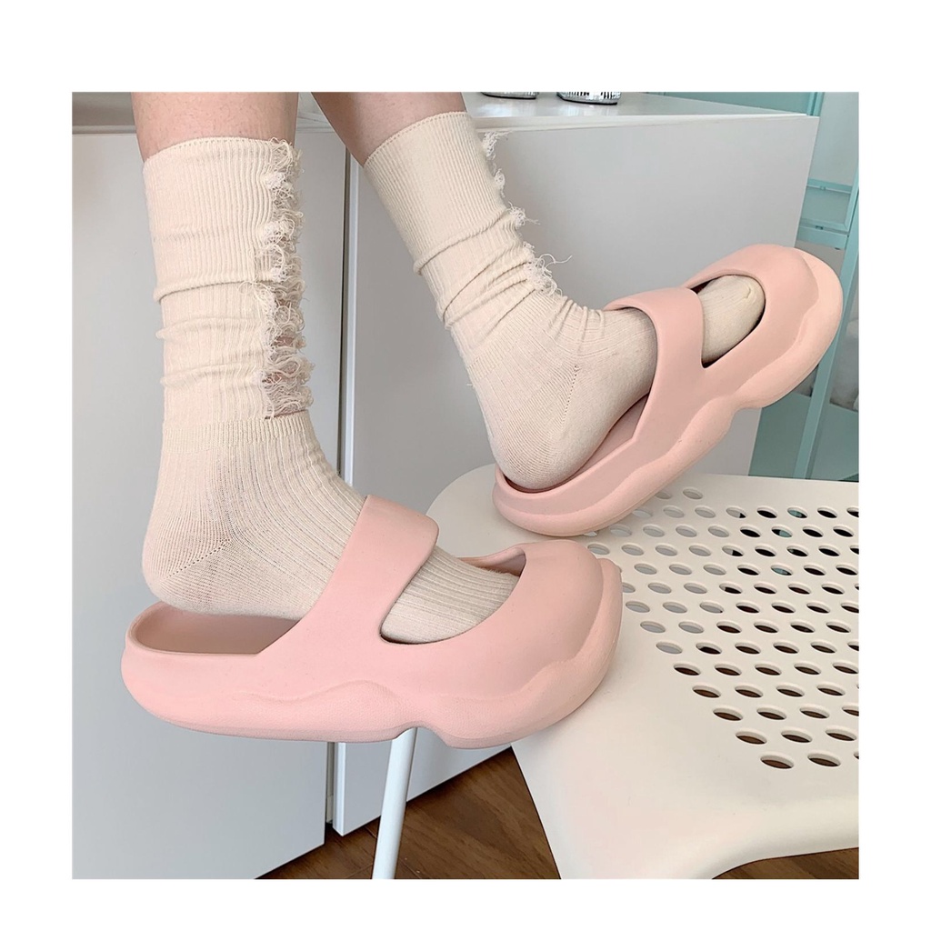 Dép Xuồng Kiểu Dáng Sandal Form Rộng Chất Cao Su Mang Êm Chân FREESHIP50K beechanstore