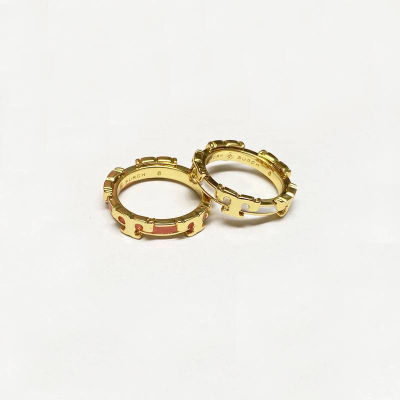 Nhẫn Chữ T NhiềU MàU SắC ThờI Trang Cho Nữ