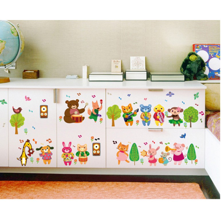 Decal cho bé dàn hợp ca đáng yêu