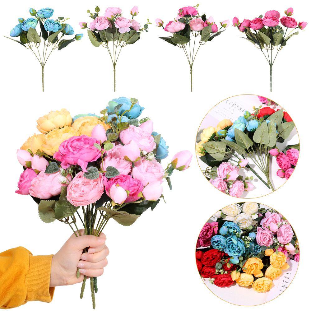 KUNHEV Hoa Mẫu Đơn Giả Trang Trí Tiệc Cưới