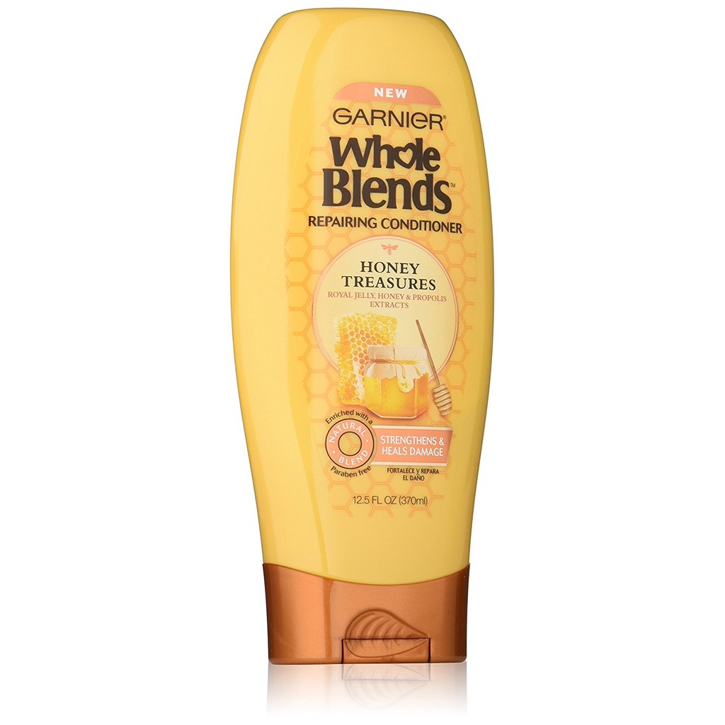 Dầu xả chiết xuất trái bơ &amp; shea butter Garnier Whole Blends Nourishing Conditioner 370ml (Mỹ)