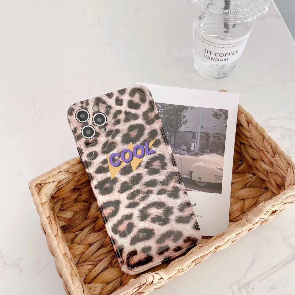 High quality IMD stereo image frame fashion leopard print soft case drop-proof explosion-proof iPhone case for iphone11 8 7 Plus X XS Max xr