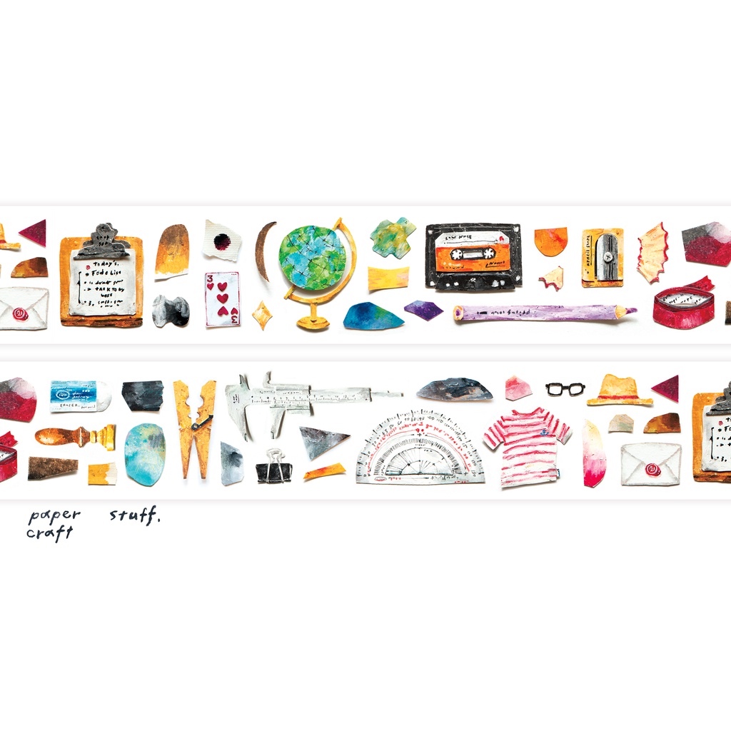 AM075 Cuộn washi Ours Paper Craft by Hank - Chiết lẻ chu kỳ