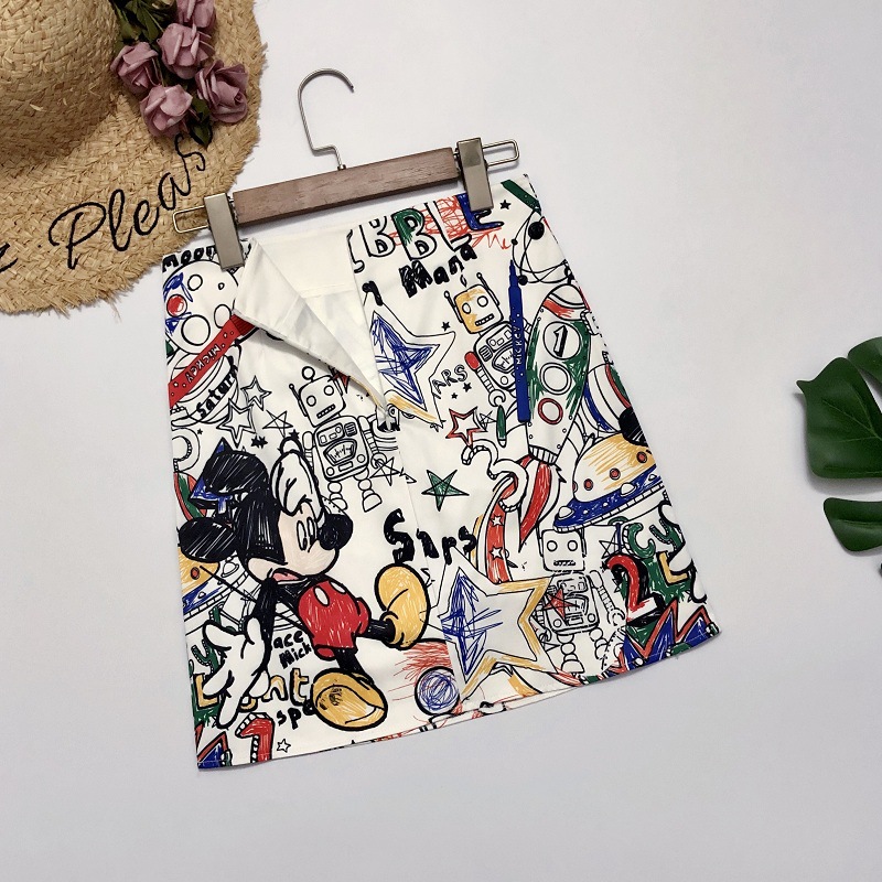 Chân Váy Ngắn Chữ A Lưng Cao In Họa Tiết Hoạt Hình Phong Cách Hàn Quốc Thời Trang Mùa Hè Trẻ Trung Cho Nữ | BigBuy360 - bigbuy360.vn
