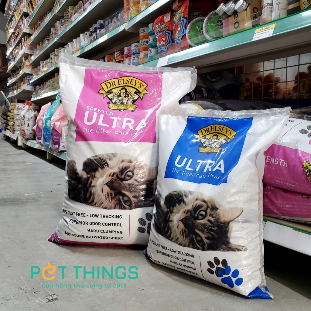 Cát vệ sinh cho mèo Dr. Elsey's vón cục Nhập Mỹ 8.16kg/18.14kg bán chạy nhất Amazon