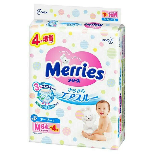 TÃ/BỈM DÁN/QUẦN MERRIES NỘI ĐỊA NB96, S88, M68, L58, M64, L50, XL44, XXL28