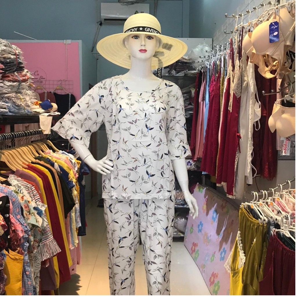 Đồ Bộ Nữ B011 VNXK Dáng Dài Chất Liệu Vải Tôn Lanh Mặc Siêu Mát (ẢNH SHOP TỰ CHỤP) | BigBuy360 - bigbuy360.vn