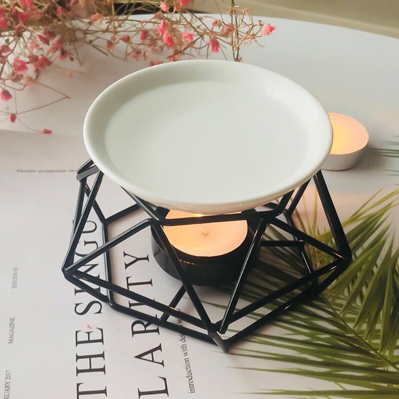 Giá Đỡ Đốt Tinh Dầu Bằng Kim Loại Tiện Dụng Cho Gia Đình / Văn Phòng