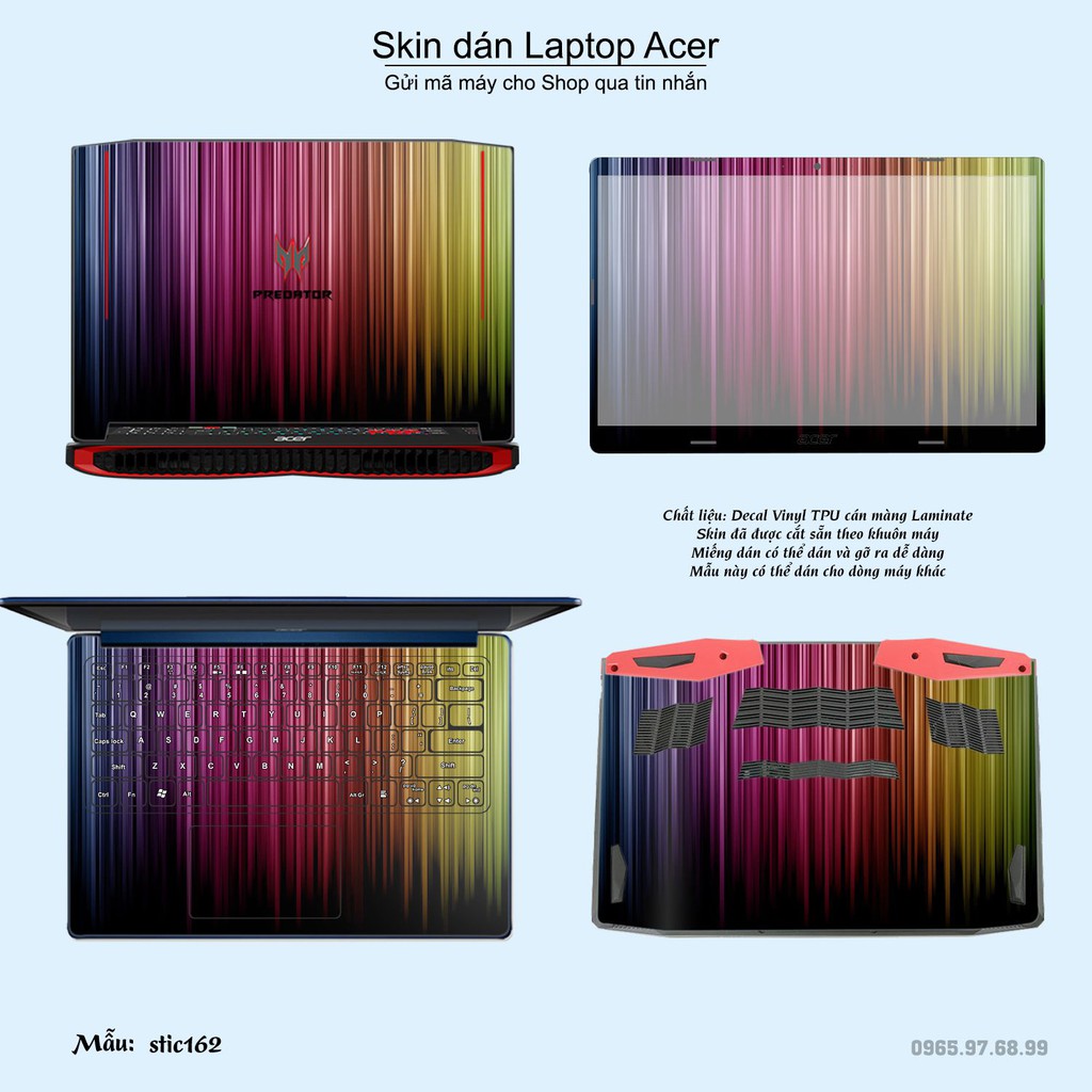 Skin dán Laptop Acer in hình Hoa văn sticker _nhiều mẫu 27 (inbox mã máy cho Shop)