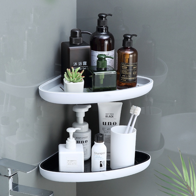 Kệ Góc Tường Đa Năng ECOCO E2030 - Phù Hợp Sủ Dụng Ở Phòng Tắm, Nhà Bếp - Dán Tường Siêu Chắc - Hàng Cao Cấp