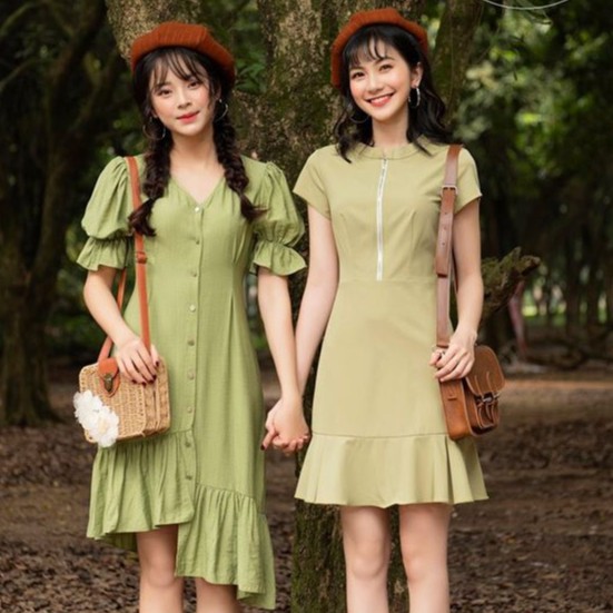 Tà Tưa Clothes Đầm xanh cốm