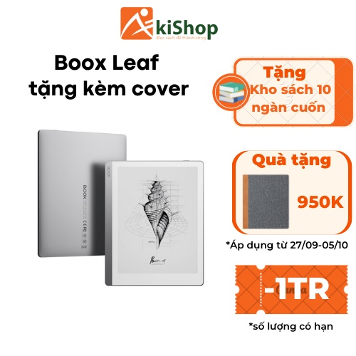 Máy đọc sách Onyx Boox Leaf 7 inches chính hãng Akishop