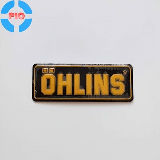 Tem nhôm dán pô xe, ống xả xe gắn máy ohlins