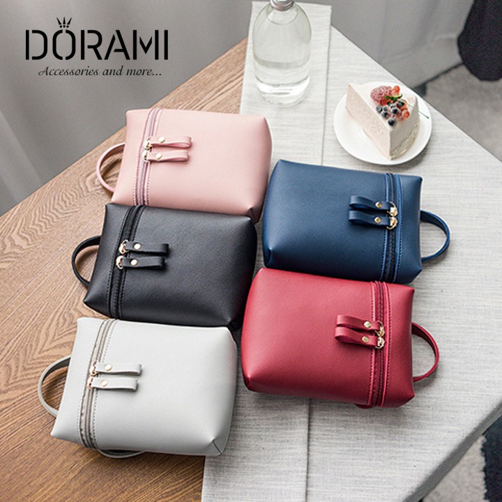 Túi đeo chéo loại nhỏ nhiều màu đựng được điện thoại style hàn quốc - doramimi
