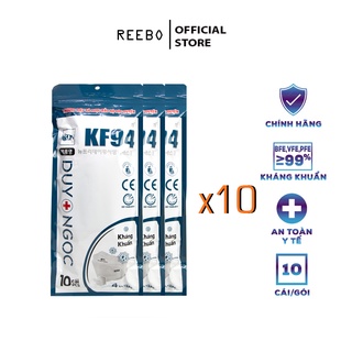 Khẩu trang kf94 duy ngọc, chính hãng chống bụi mịn pm2.5, kháng khuẩn tiêu chuẩn kf94 hàn quốc