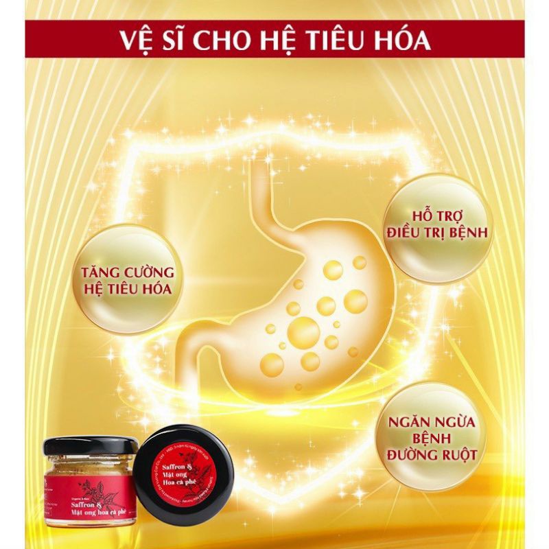 Mật ong ngâm nhụy hoa saffron.