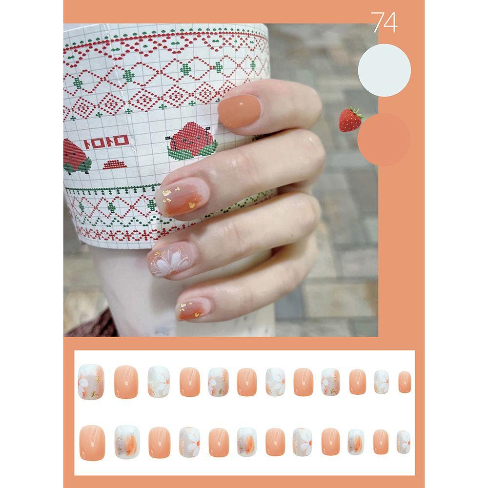 XIANTIN Hộp 24 Móng Tay Giả Ngắn / Tròn / Vuông