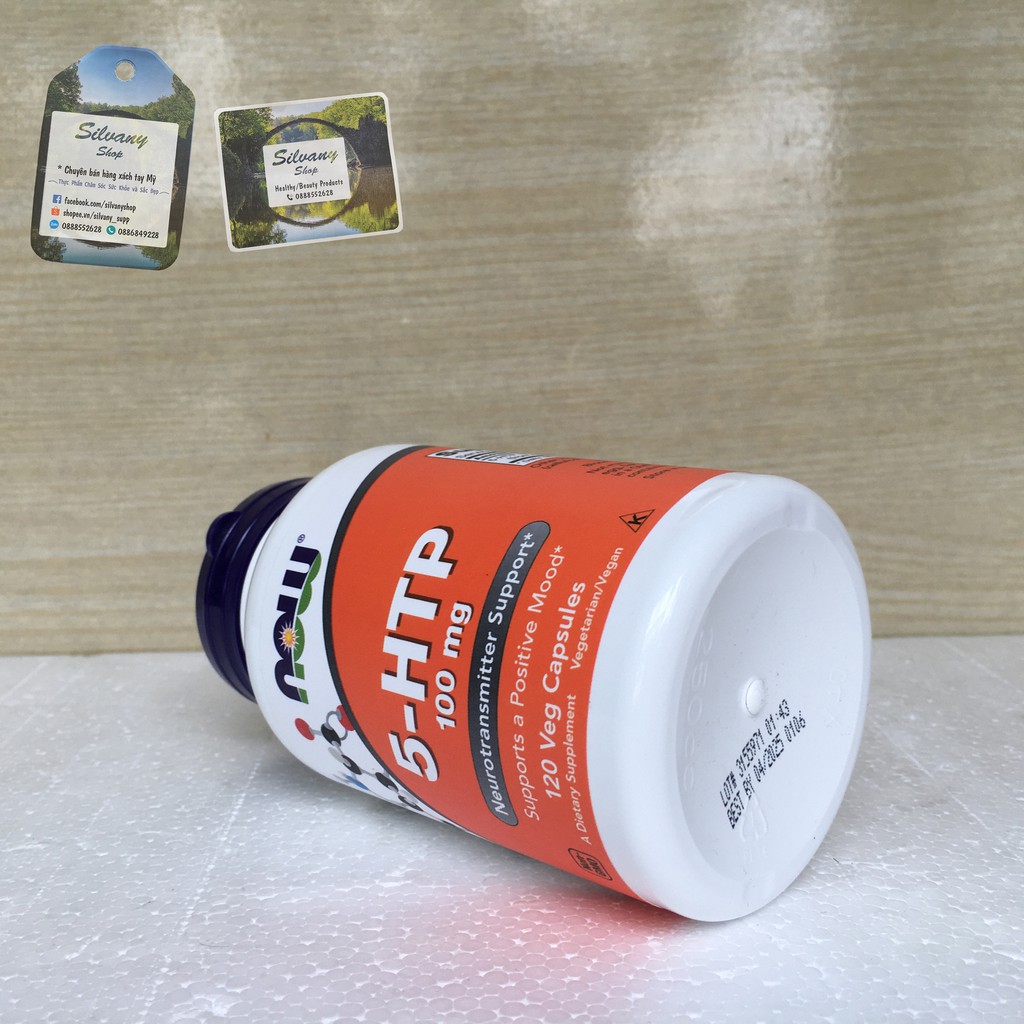 5-HTP 100mg Now Foods - Giúp Giảm Căng Thẳng, Mệt Mỏi, Ổn Định Giấc Ngủ