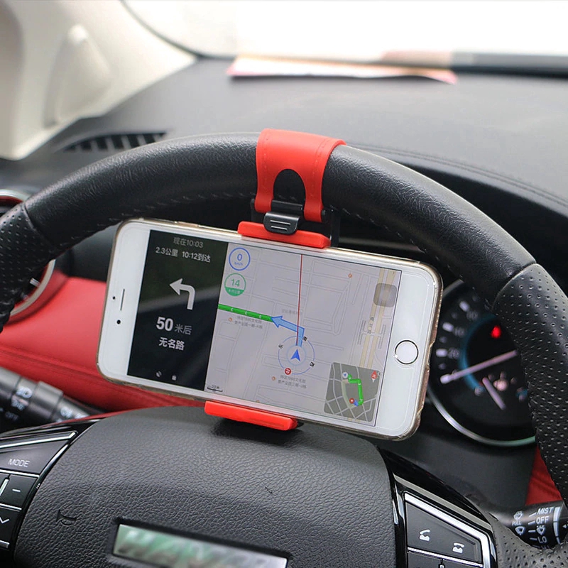 Giá đỡ điện thoại gắn vô lăng xe hơi cho iPhone iPod MP4 GPS