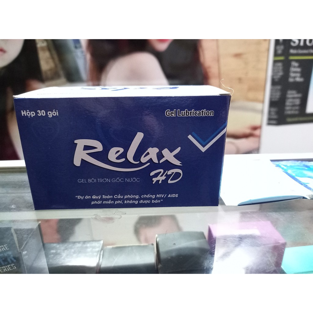 Một Gói Gel bôi trơn Gói tiện lợi  gốc nước tiệt trùng gói 5gram (ml)  - Gel bôi trơn gói Relax