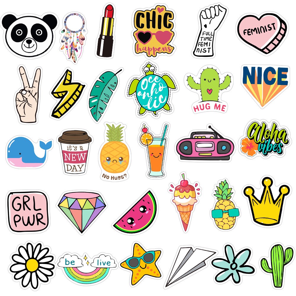 H149 - Sticker Hình siêu cute - PVC/ Hình dán Chống nước