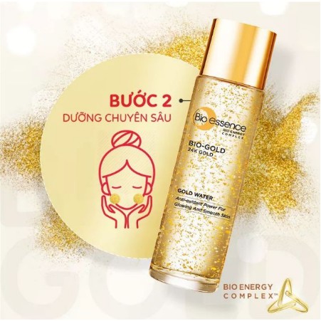 Nước dưỡng ngăn ngừa lão hóa Bio-Essence Bio-Gold chiết xuất vàng 24k 150ml