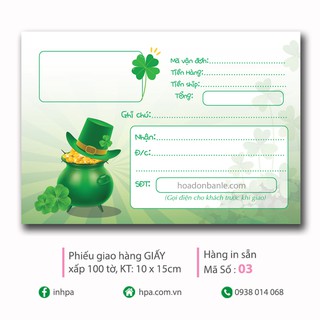 Phiếu giao cỏ ba lá hủ vàng