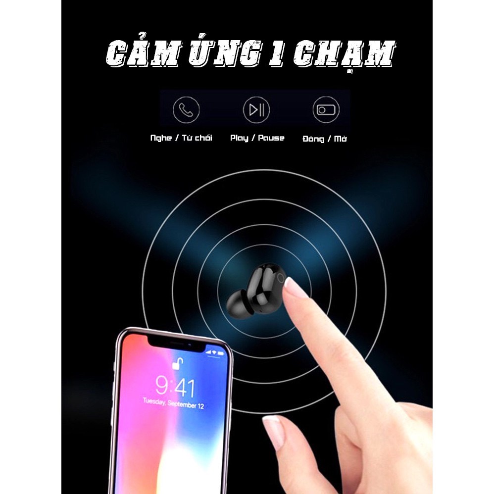 Tai nghe bluetooth TWS Magicsee R11, bass to, pin trâu, sạc type-C