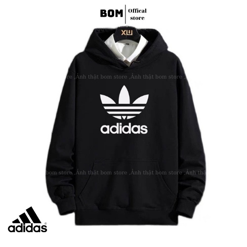 Áo Hoodie UNISEX ADIDAS Form Rộng nam nữ - Áo Hoodie ADIDAS Nỉ Dày Dặn Cotton Mềm Mịn - BOM store