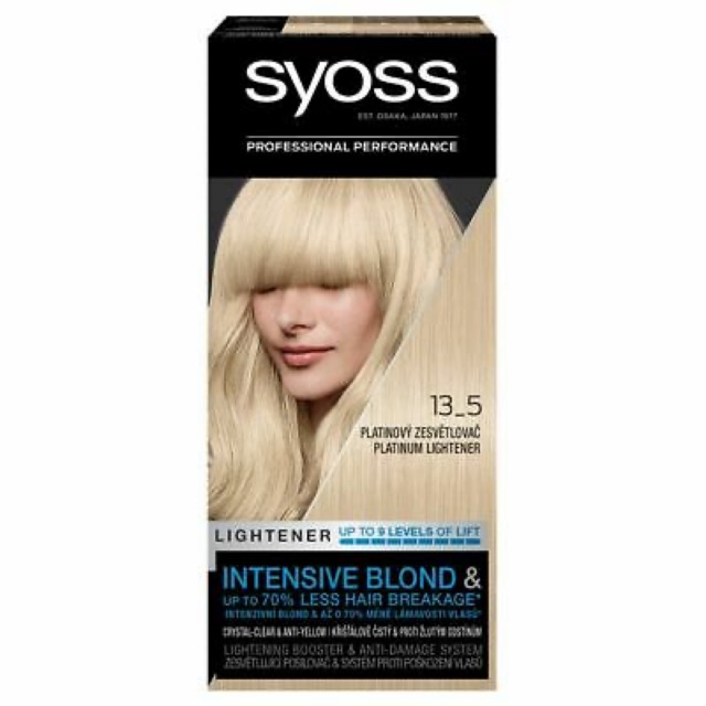 Tẩy tóc SYOSS màu bạch kim, số 13-0 và 13-5 hàng Đức