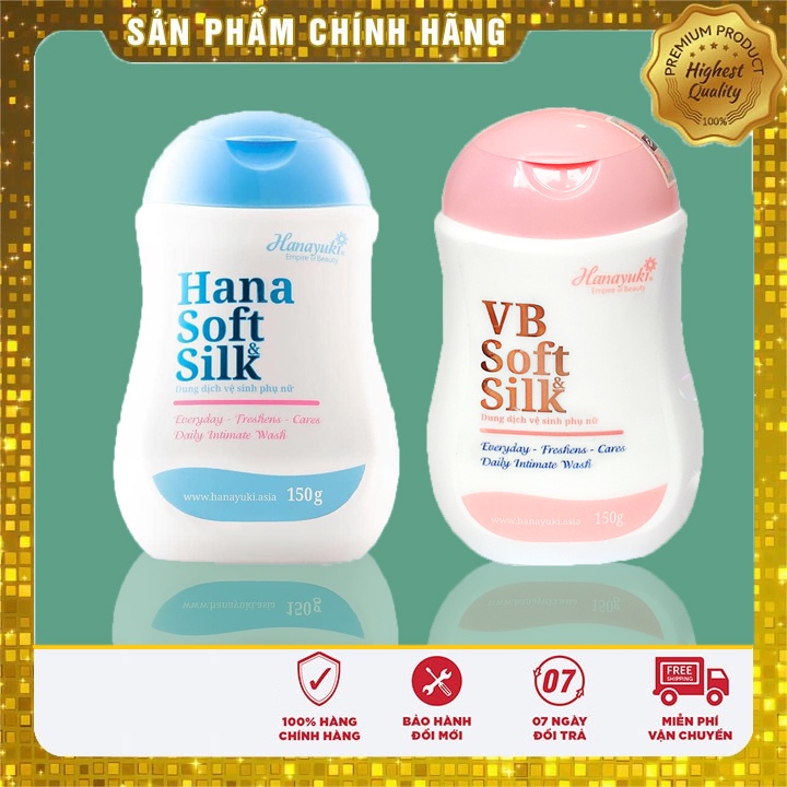 [Chính hãng] dung dịch vệ sinh hana VB soft silk hanayuki mẫu mới