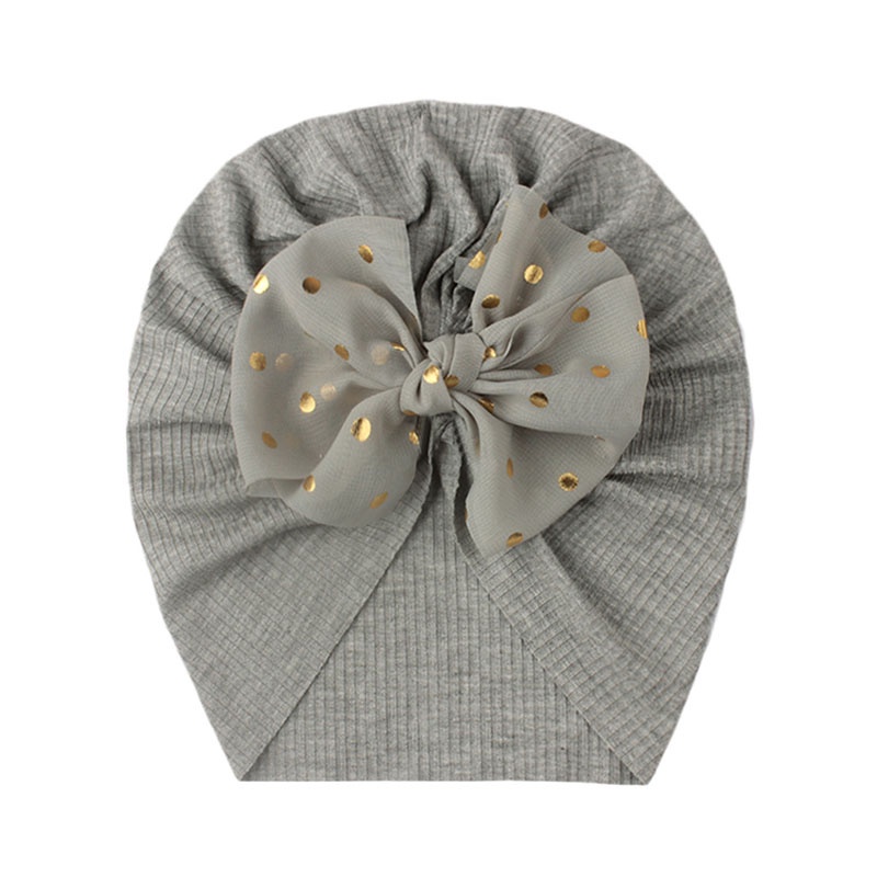 Mũ Trùm Đầu Cotton Co Giãn Mềm Mại Cho Bé Gái