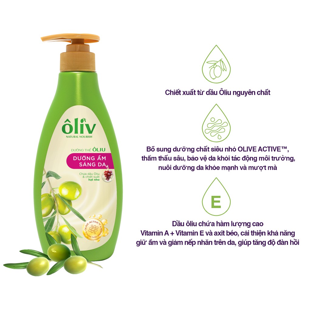 Sữa dưỡng thể Ôliv Sáng Da 200ml | BigBuy360 - bigbuy360.vn