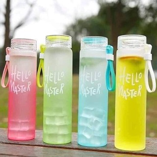 Bình thủy tinh hello master-bình đựng nước