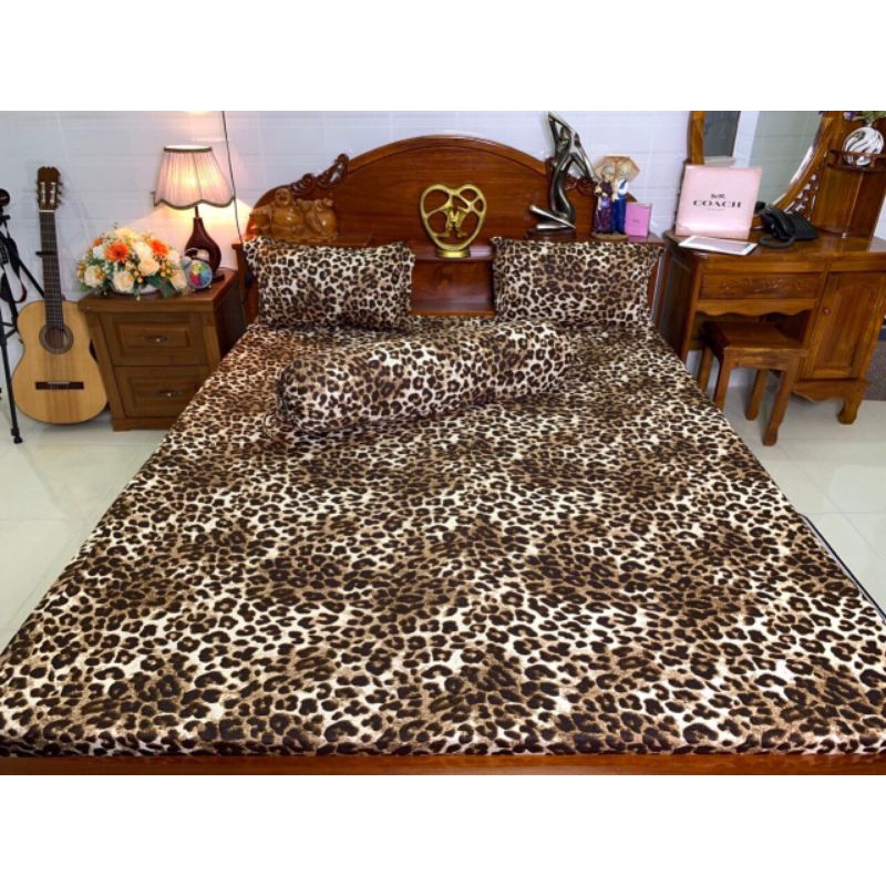 Bộ ga gối thun lạnh in 3D Hàn Quốc [ giá xuất kho] gồm 4 món | BigBuy360 - bigbuy360.vn