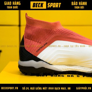 Giày Bóng Đá TQ Predator Tango 18+ Trắng Đỏ TF