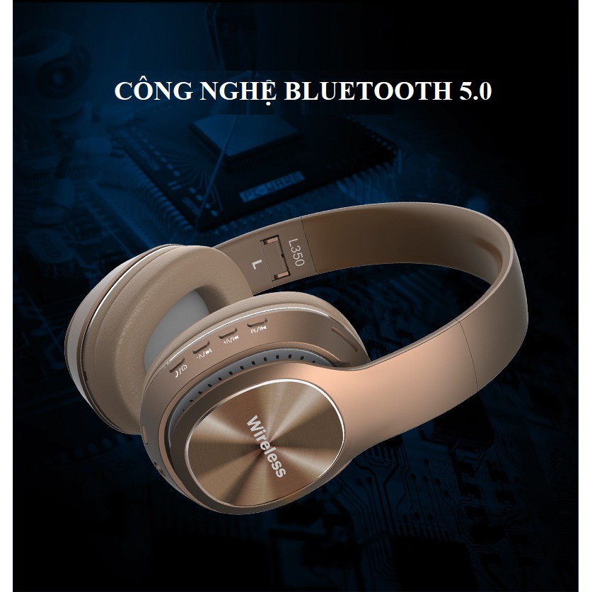 Tai Nghe Chụp Tai❤️FREESHIP❤️Tai Nghe Chống Ồn Công Nghệ Cao L350 Hỗ Trợ Thẻ